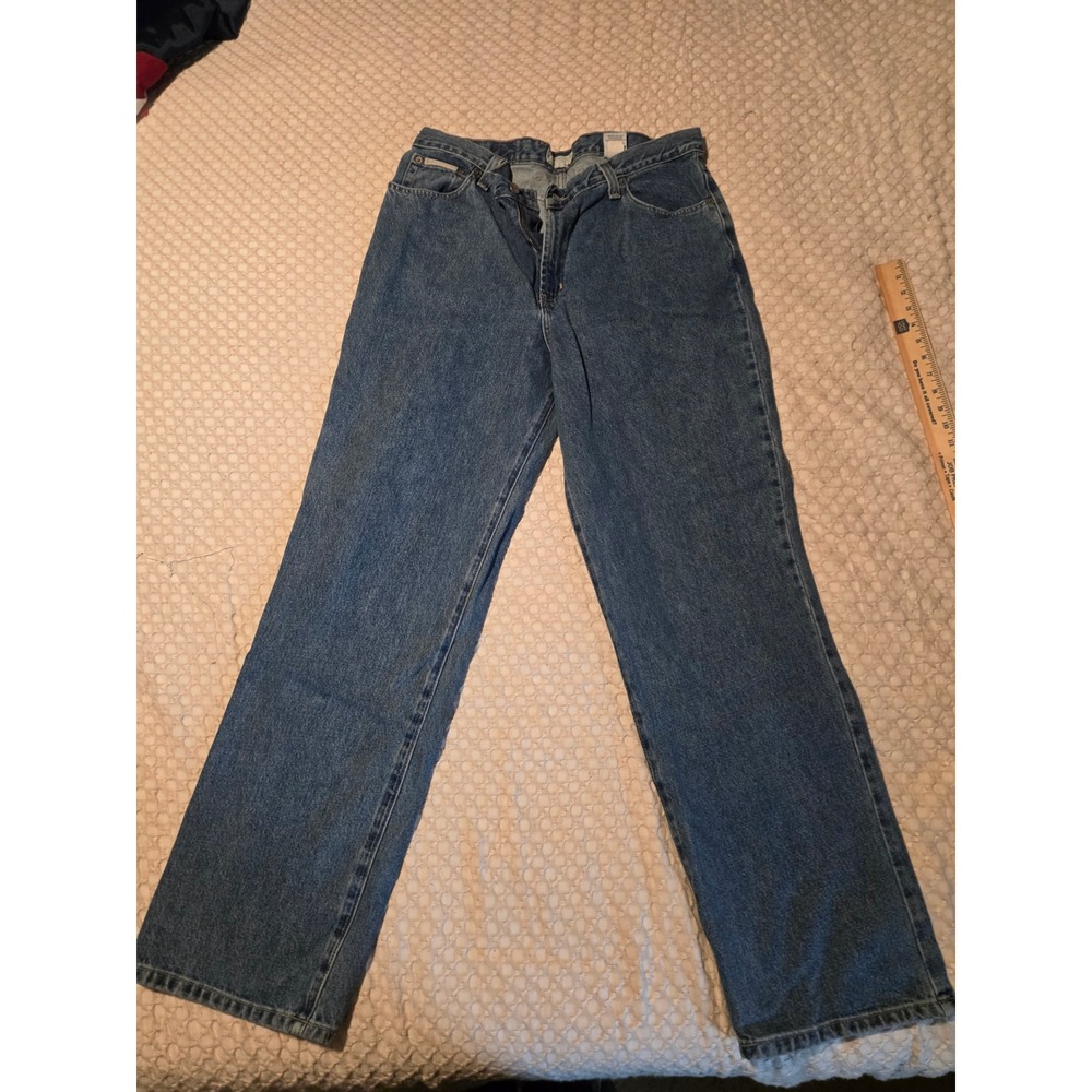Perry‎ Ellis Jeans Men's 36x32 Blue Excellent Straight Leg Denim